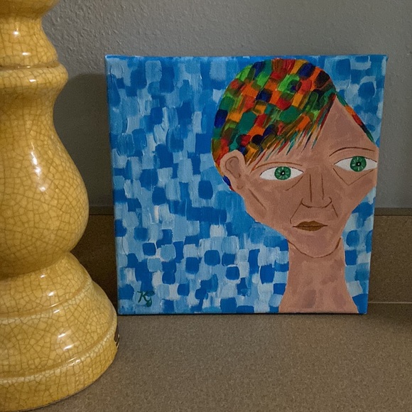 Acrylic paintings 10 x 10 set of two more then friends - Picture 2 of 3